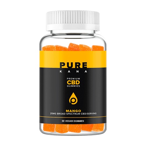 PureKana | Mango Gummies - (25mg CBD) [30pk] | PureKana - Jane