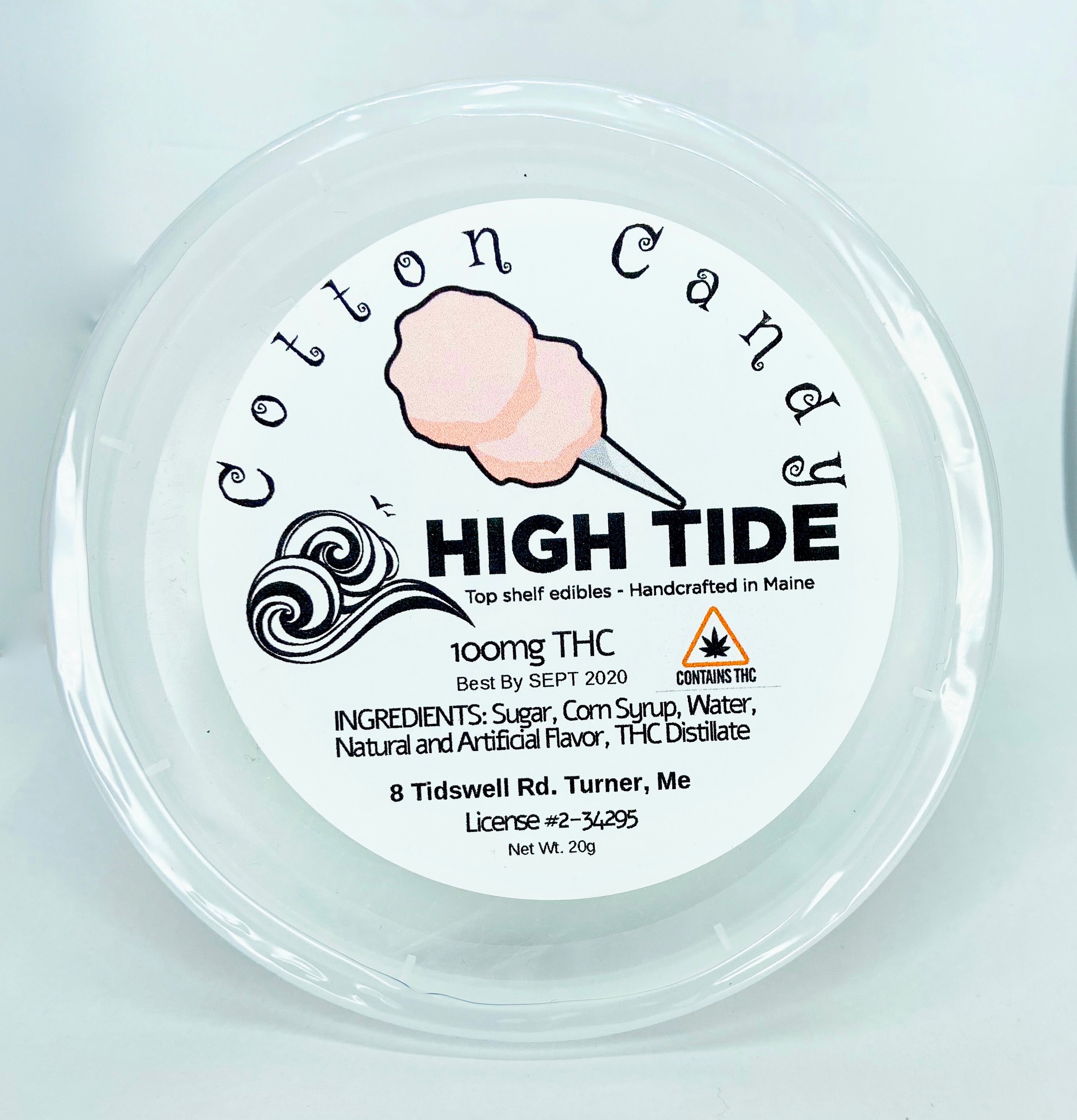 High Tide Edibles Cotton Candy 100mg Leafly